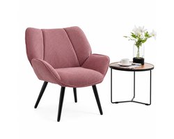 Billie & Loïs fauteuil - Zetel - Relaxstoel - Met armleuningen - Stevige metalen poten - Comfortabel - Veelzijdig - Modern