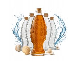 Bimberek - Serie - Glazen Vis Karaf - 500ml - Decoratief en Functioneel