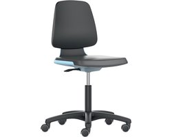 BIMOS Labsit 2 - werkplekstoel - blauw integraal schuim - wieltjes