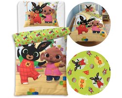 Bing en Sula Dubbelzijdig, kinderbeddengoed met ritssluiting, 100% katoen 140x200cm+70x90cm OEKO-TEX