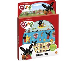 Bing stickers, 3 stickervellen met speelachtergrond, creatief speelgoed - vanaf 3 jaar - Bambolino Toys