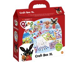 Bing XL Knutselkoffer, knutselpakket junior creatief speelgoed voor jongens en meisjes knutselen - vanaf 3 jaar - Bambolino Toys Sint cadeautip kleuter - knutselbox