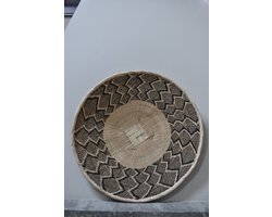 Binga Baskets set Ø 60 cm- wandschaal- geweven muurmand - Tonga mand - Decoratie Bohemaian gevlochten muurschaal - Zimbabwe (11)