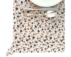 BINK Bedding Tafelkleed - Tafelzeil Leopard - Acryl gecoat Katoen 200 x 145 cm - afneembaar - wasbaar - feest - feestdecoratie - kinderfeestje - verjaardag - buiten eten - panterprint - dierenprint