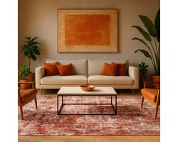 Binnen & Buiten Vloerkleed - 170 x 240 cm - Lola&Moi Paint Marrakech - Laagpolig Tapijt - Gerecycled PET - Made in Belgium - Circulair