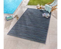 Binnen & buiten vloerkleed Lotus - blauw 160x230 cm