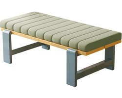 Binnen-/buitenbankkussen met ritssluiting - 120cm/150cm/100cm/90cm x 40cm/35cm - Antislip zitkussen voor erkers, tuinpatio's, ligstoelen, schommels en veranda-meubilair(Donkergrijs,70x35x5cm)