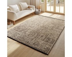 Binnenkleed met gemarmerd patroon, beige kleur, katoenchenille, Scandinavische stijl 160x230 cm