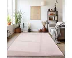 Binnenkleed, roze, voor de woonkamer, comfortabel, slijtvast en duurzaam, bohemian stijl. 120x170 cm