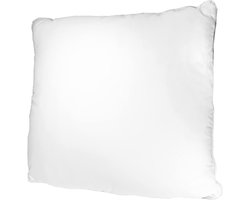 Binnenkussen Synthetisch - Hoofdkussen Vulling - Decoreren Woonkamer - Zijdezacht Materiaal - 45 x 45 cm - Wit
