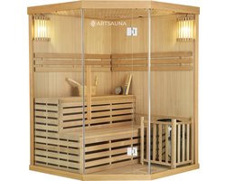 Binnensauna Espoo 150 Premium - Finse saunacabine - 150x150x200 cm