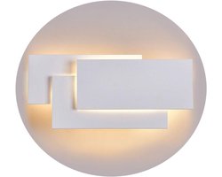 Binnenwandlamp, moderne LED-wandlamp wit 24W, IP20, niet dimbaar, design aluminium decoratieve verlichting voor slaapkamer, gang, woonkamer, kantoor, warm wit