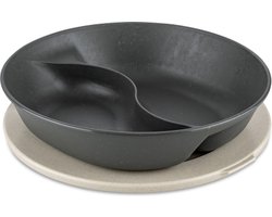 Bio Circulair Bord met Vak en Deksel 1,5L - Grijs