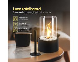 Bio Ethanol Sfeerhaard - Kerstcadeau - Tafelhaard - Binnenhaard - Buitenhaard - Relatie geschenk - JH Lifestyle