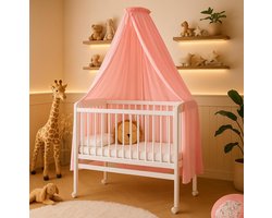 Biologisch Katoenen Bedhemel met Stang voor Baby- en Kinderkamer