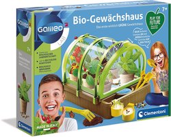 Biologische broeikas tuinset van 100% gerecycled materiaal met zaden en gereedschap voor kinderen