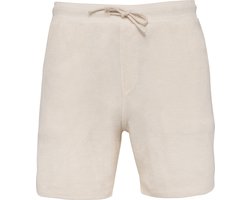 Biologische herenshort korte broek Terry Towel Ivory - M
