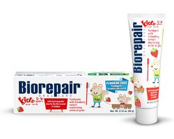 Biorepair Kids Tandpasta voor Baby's en Kinderen – Met Hydroxyapatiet – Ondersteunt het Tandglazuur – Milde Tandverzorging – 63 ml