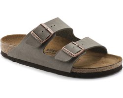 Birkenstock Arizona BFBC Stone Narrow Heren Slippers - Stone - Maat 40