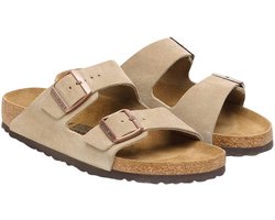 Birkenstock Arizona BS Narrow Fit Slippers - Taupe - Maat 40 - Unisex