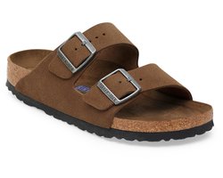 BIRKENSTOCK ARIZONA DARK TEA SOFT FOOTBED SUÈDE NARROW-37(4067707532247)