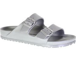 Birkenstock Arizona Eva - Slippers - Metallic Silver - Smal - Maat 41