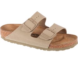 Birkenstock - Arizona Groen Smal Voetbed Unisex Slipper - Maat 37