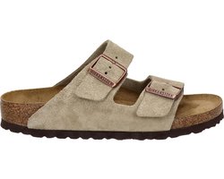 Birkenstock Arizona SFB VL Narrow Dames Slippers - Taupe - Maat 39