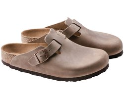 Birkenstock Boston FL Regular Dames Clogs - Tabacco Brown - Maat 40
