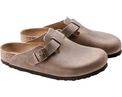 Birkenstock Boston FL Regular Dames Clogs - Tabacco Brown - Maat 41