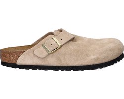 Birkenstock Boston Suede dames clog - Beige - Maat 37