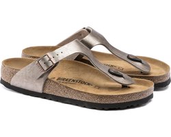 Birkenstock Gizeh BF Regular Dames Slippers - Graceful Taupe - Maat 38