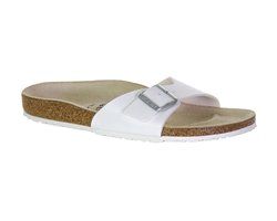 Birkenstock Madrid Dames Slippers - White  - Maat 42