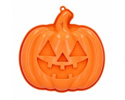 Birkmann Halloween Bakvorm Pompoen – Siliconen Bakvorm – Ø 25 cm – Voor Taart & Cake – Oranje