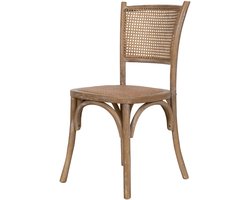 BISCOTTINI - Eetkamerstoel Thonet - Verouderde massief essenhouten afwerking - Gemaakt in Italië - Tijdloos Silhouet keukenstoel