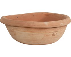 BISCOTTINI Muur Bloempot - Hangende Bloempot Made in Italy - Toscaanse Terracotta - Handgemaakte Plantenpot 45x35x15 cm - Voor tuin en balkon.
