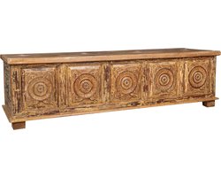 BISCOTTINI Troon Fauteuil - Stijl Louis XVI - Massief Beukenhout - Wit, Antieke Zilver - 95x90x185 cm - Elegante Schilderachtige Stoel - Relaxfauteuil