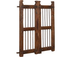 BISCOTTINI Wandspiegel - Hangende Spiegel - Massief Houten Frame - Ruwe Afwerking - Grote Staande Spiegel - 200x6x158 cm - Voor Hal, Slaapkamer