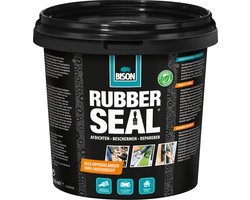 Bison Rubber Seal 750 ml- Rubber coating om oppervlakken waterdicht te maken, dakgoot repareren, binnen en buiten, afdichten, beschermen en repareren, 750 ml pot