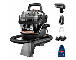 BISSELL SpotClean HydroSteam Pro Draagbare Vlekkenreiniger - Met HydroSteam Technologie - Tapijtreiniger & Stoomreiniger voor Bank, Auto & Matras - Carpet Cleaner Apparaat - Incl. Wieltjes & 2 Borstels - Reinigingsmachine - Zetelreiniger - 3700N