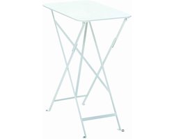 Bistro Opvouwbare Tafel - Terrastafel Rechthoekig - Buiten Zitten - Hoge Bescherming Behandeling - 37 x 57 cm - Katoen Wit
