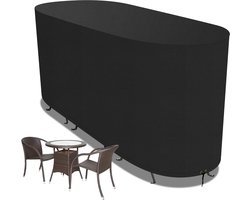 Bistro Set Cover - Waterdicht 420D Oxford Stof - Outdoor Tuin Patio Meubelset Cover - Winddicht Anti-UV - Tafelhoes voor Tafel en 2 Stoelen 124 x 63 x 80 cm