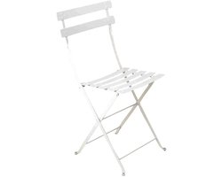 Bistro Stoel - Opvouwbaar Meubilair - Buiten Zitten - Origineel Model - 93 x 43 x 5 cm - Glans Wit