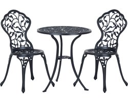 Bistroset - 3-delige tuinset - Tafel met 2 stoelen - Voor balkon en terras