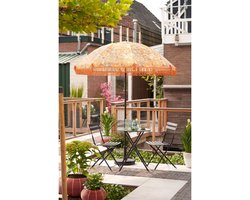 Bistroset – stijlvol zitplekje voor tuin of balkon - ronde tafel en twee stoelen