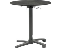 Bistrotafel Verstelbaar Grijs - Aluminium & HPL - 70x70x72 cm - Bistrotafel Lima - SenS-Line