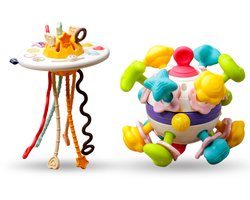 Bitey - Montessori Speelgoed Bundel - UFO Speelgoed - Montessori Speelgoed - BPA-vrij - Grijp- en Bijtspeelgoed - Kraamcadeau - Baby Speelgoed - Spelen en ontdekken - vanaf 3 maanden