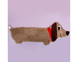 Bitten - Badmat Teckel Hond - Stretched Sausage Dog Vloerkleed