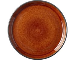 BITZ Gastro Bord Dia. 17 x 2,0 cm Zwart/Amber