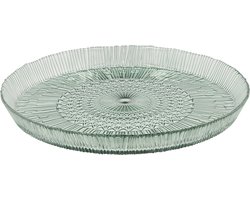 BITZ Kusintha Serveerschaal rond Dia 30 x 3 cm Groen